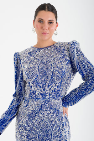 KOTORİBA Saks Abiye Elbise