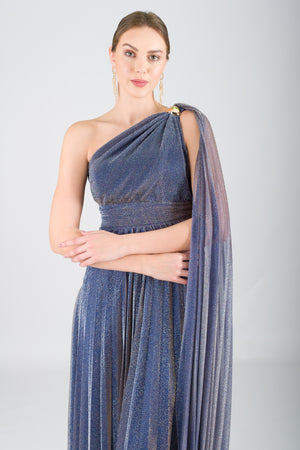 BABS Lacivert Abiye Elbise