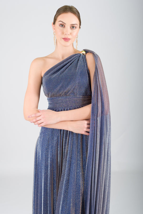 BABS Lacivert Abiye Elbise