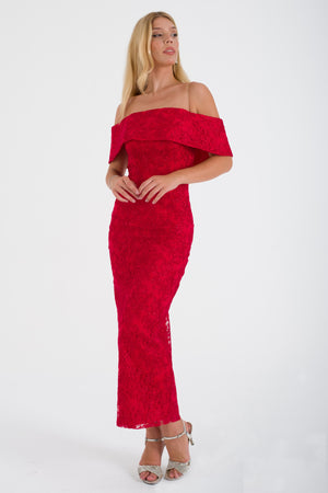 SORELLE Kırmızı Abiye Elbise