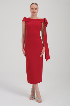 VOGUISH Kırmızı Abiye Elbise