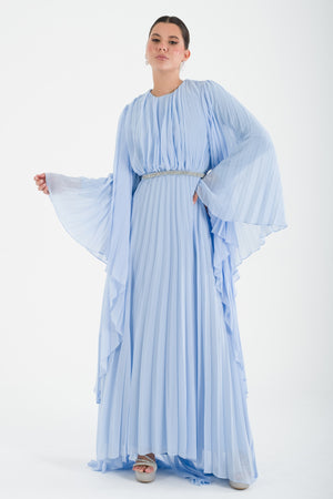 Kotor Bebe Mavisi Abiye Elbise