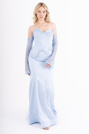 AURELİTH Bebe Mavisi Abiye Elbise