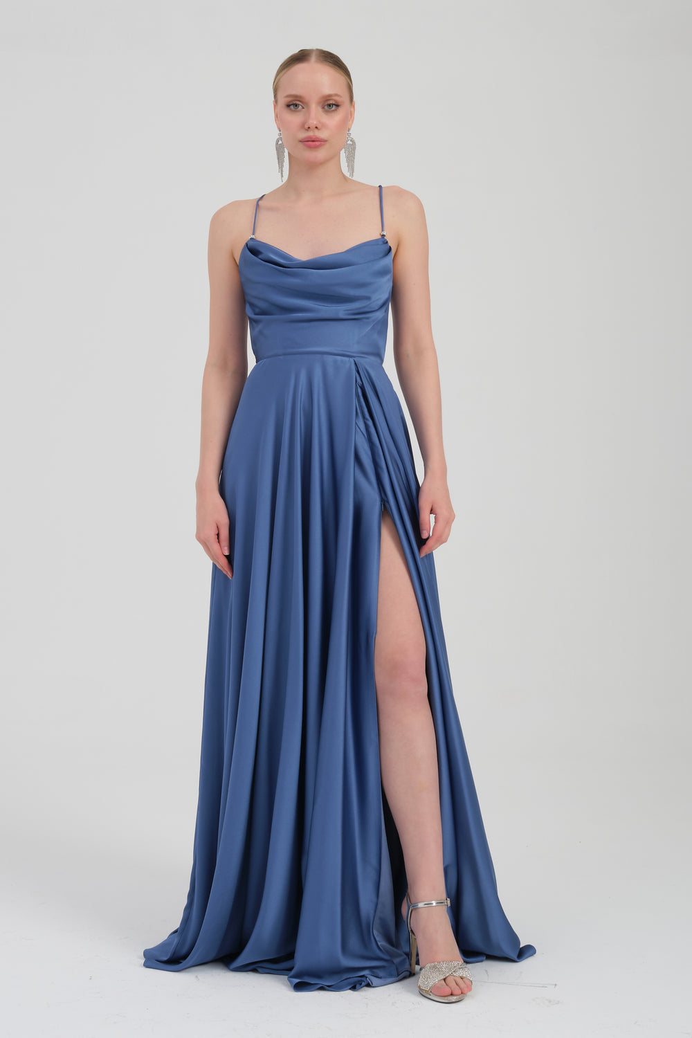 TİMİ İndigo Abiye Elbise