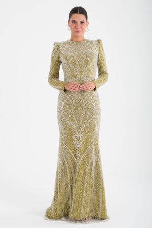 KOTORİBA Mint Abiye Elbise