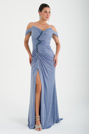 TRAKİA Mint Abiye Elbise