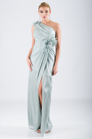 ZONEY Mint Abiye Elbise