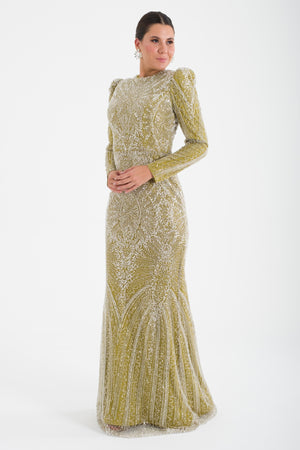 KOTORİBA Mint Abiye Elbise