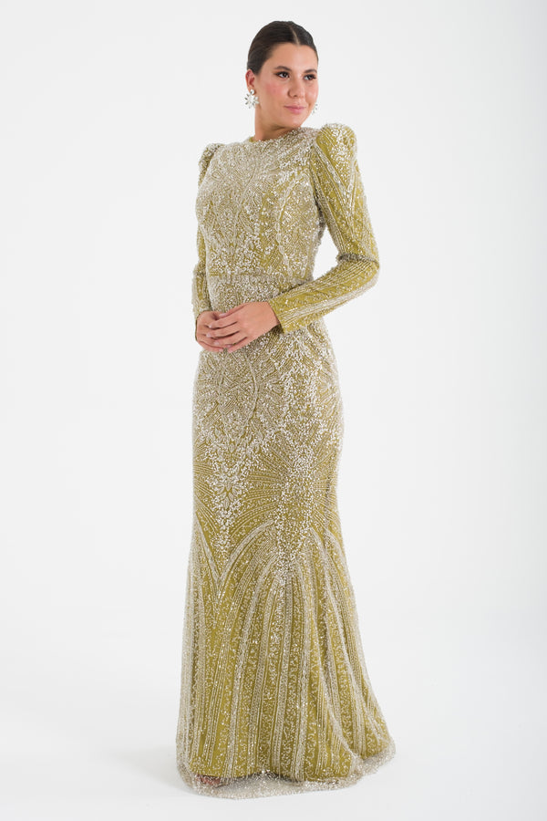 KOTORİBA Mint Abiye Elbise