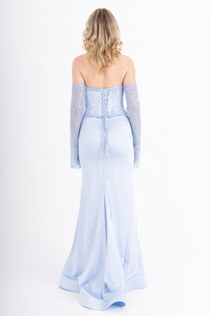 AURELİTH Bebe Mavisi Abiye Elbise