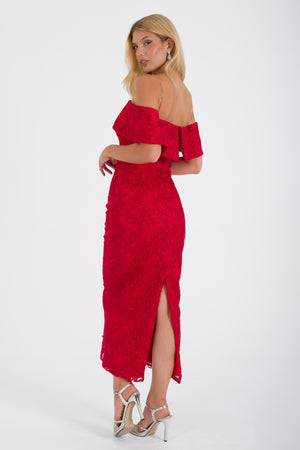 SORELLE Kırmızı Abiye Elbise