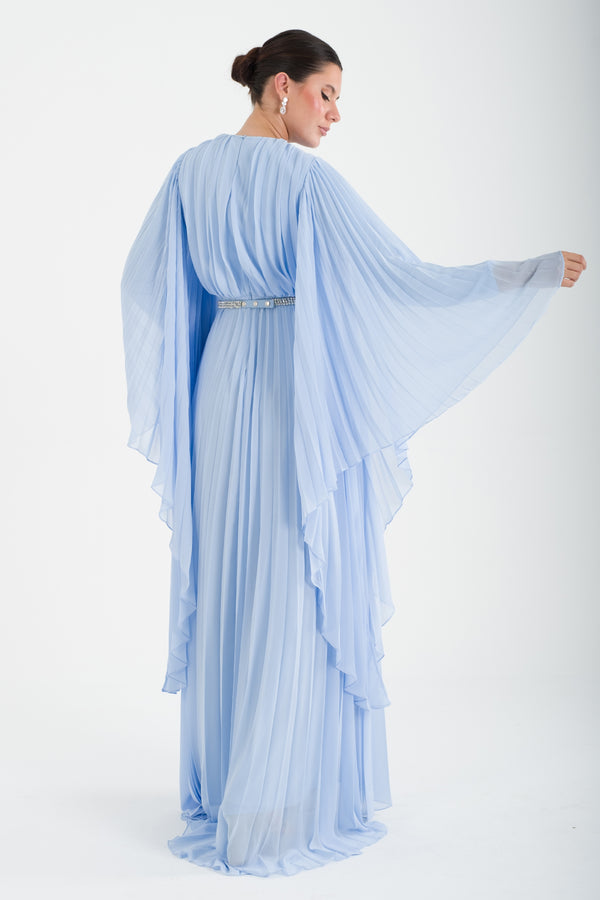 Kotor Bebe Mavisi Abiye Elbise