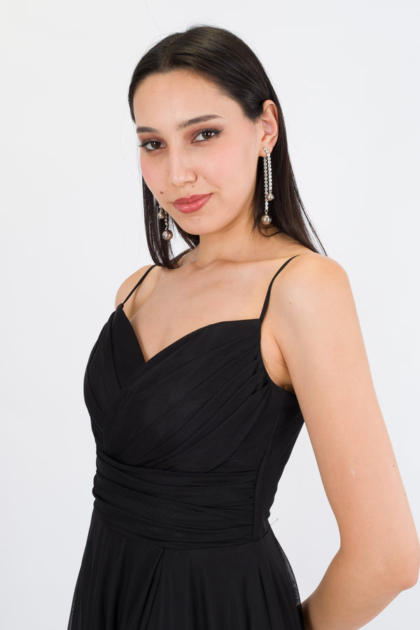HELENA Siyah Abiye Elbise