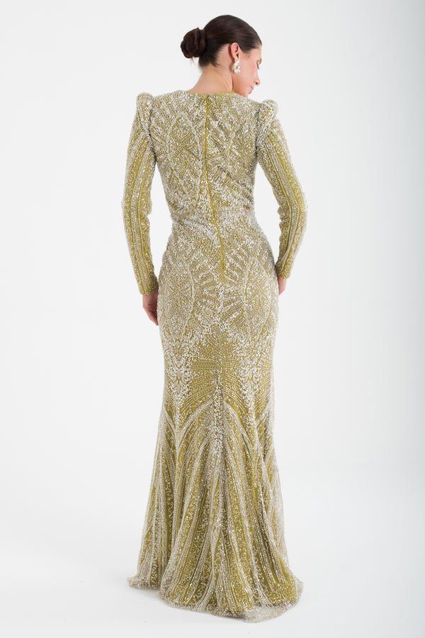 KOTORİBA Mint Abiye Elbise