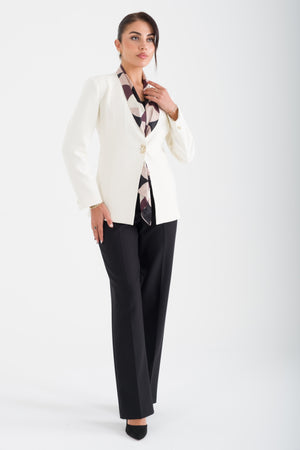 SCULPT Ekru-Siyah Ofis Takımı