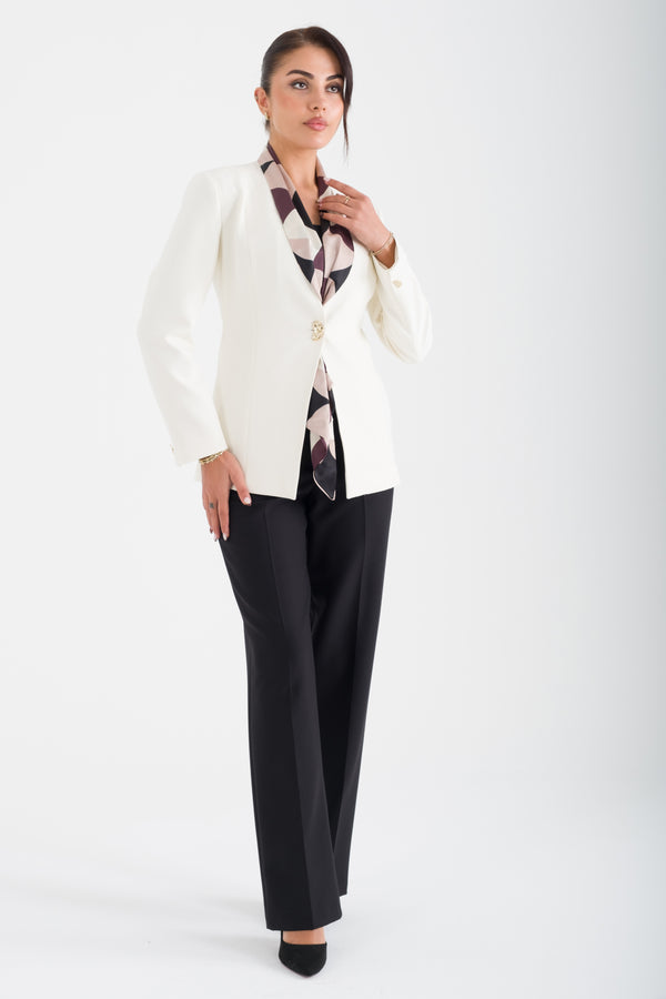 SCULPT Ekru-Siyah Ofis Takımı