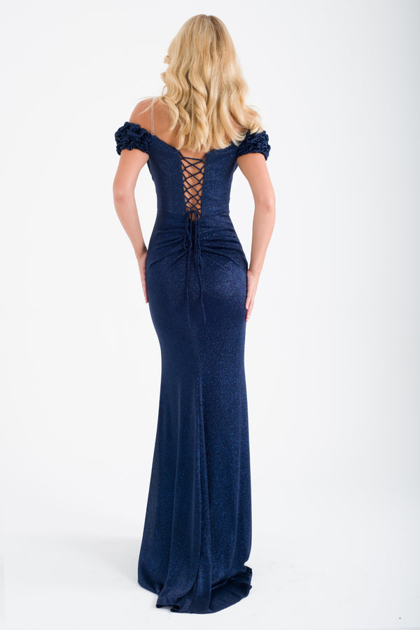 LEHLA Lacivert Abiye Elbise