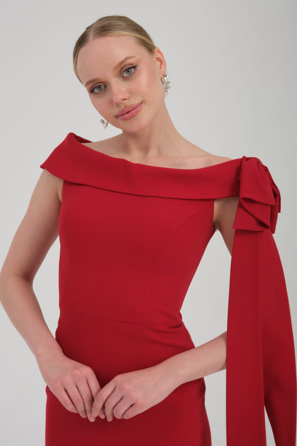 VOGUISH Kırmızı Abiye Elbise