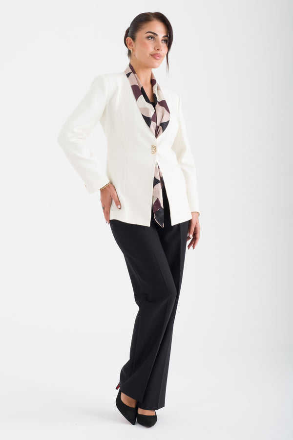 SCULPT Ekru-Siyah Ofis Takımı