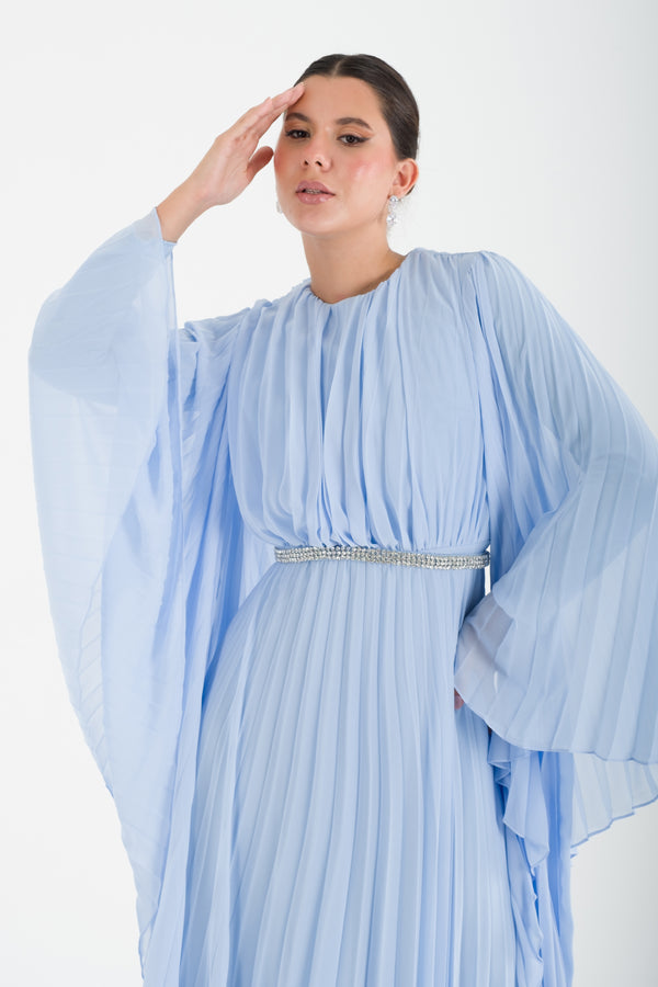 Kotor Bebe Mavisi Abiye Elbise