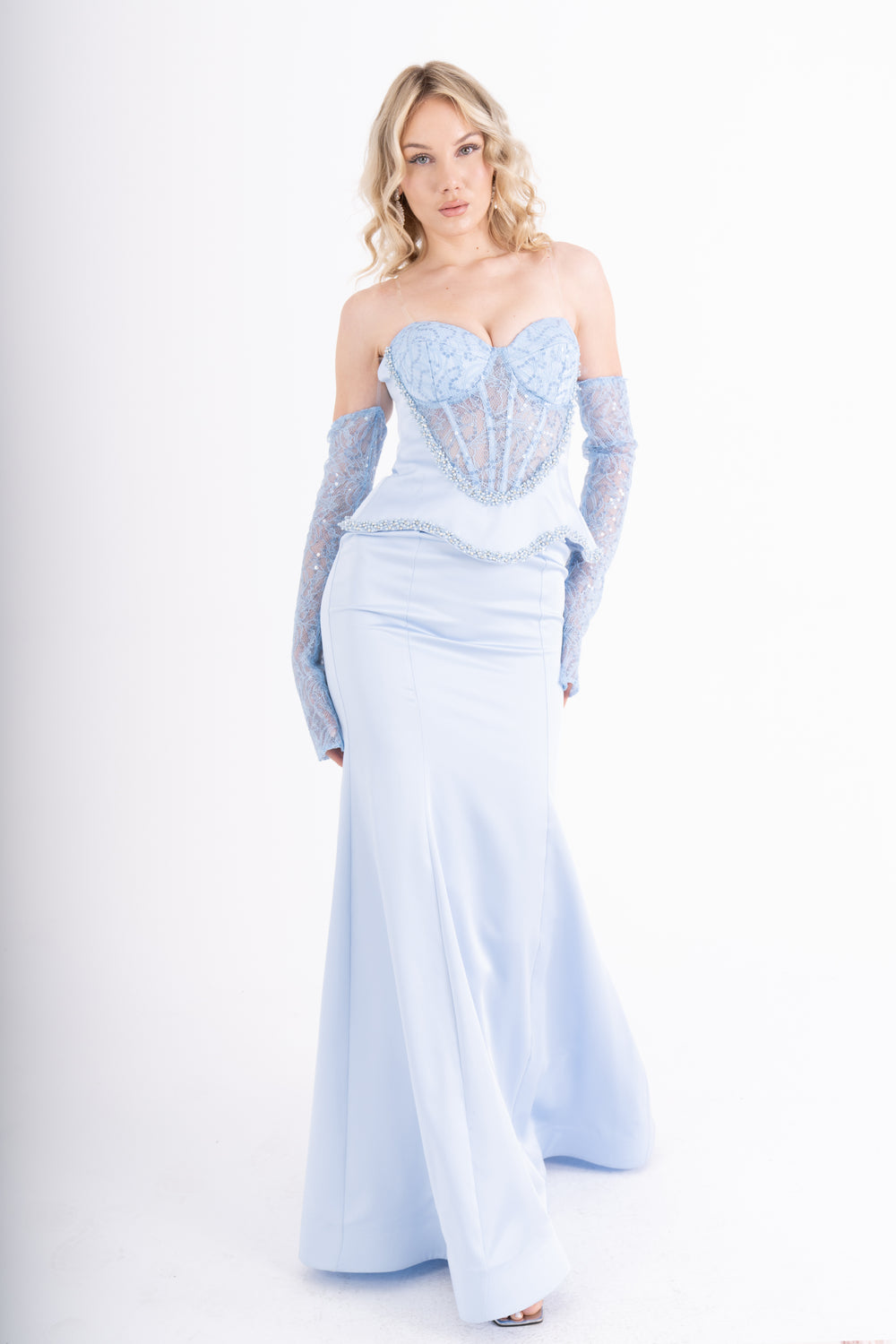 SYLVARA Bebe Mavisi Abiye Elbise