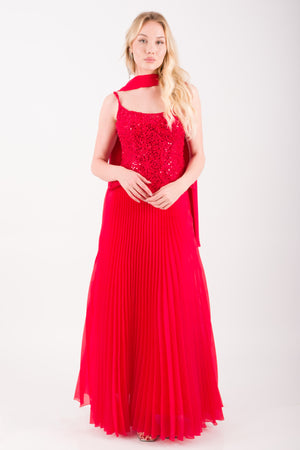 PORTO Kırmızı Abiye Elbise