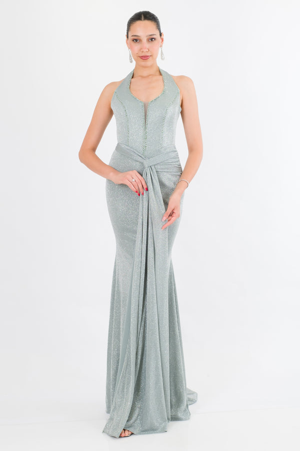 VALENCİA Mint Abiye Elbise