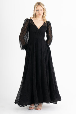 ZORYNTA Siyah Abiye Elbise