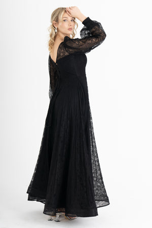 ZORYNTA Siyah Abiye Elbise