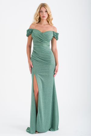 LEHLA Yeşil Abiye Elbise