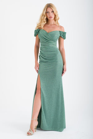 LEHLA Yeşil Abiye Elbise