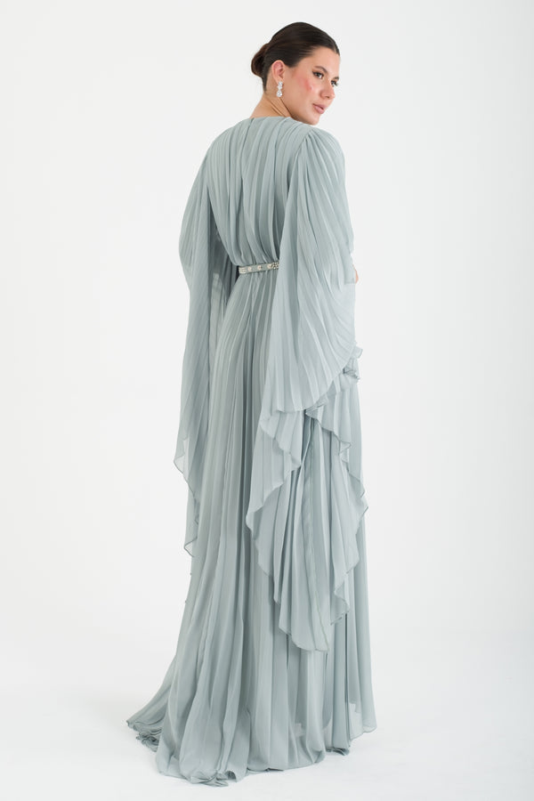 Kotor Mint Abiye Elbise