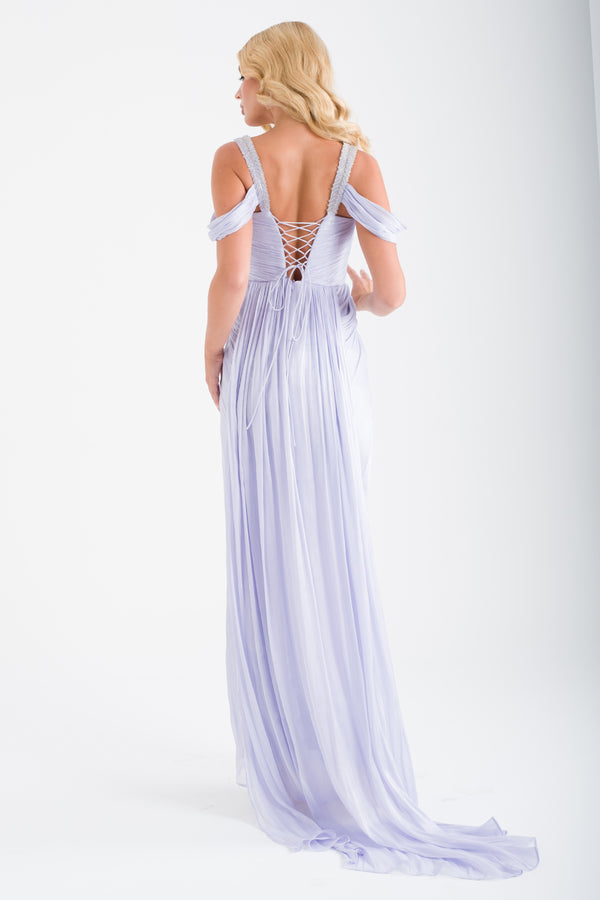 ROVİNJ Lila Abiye Elbise