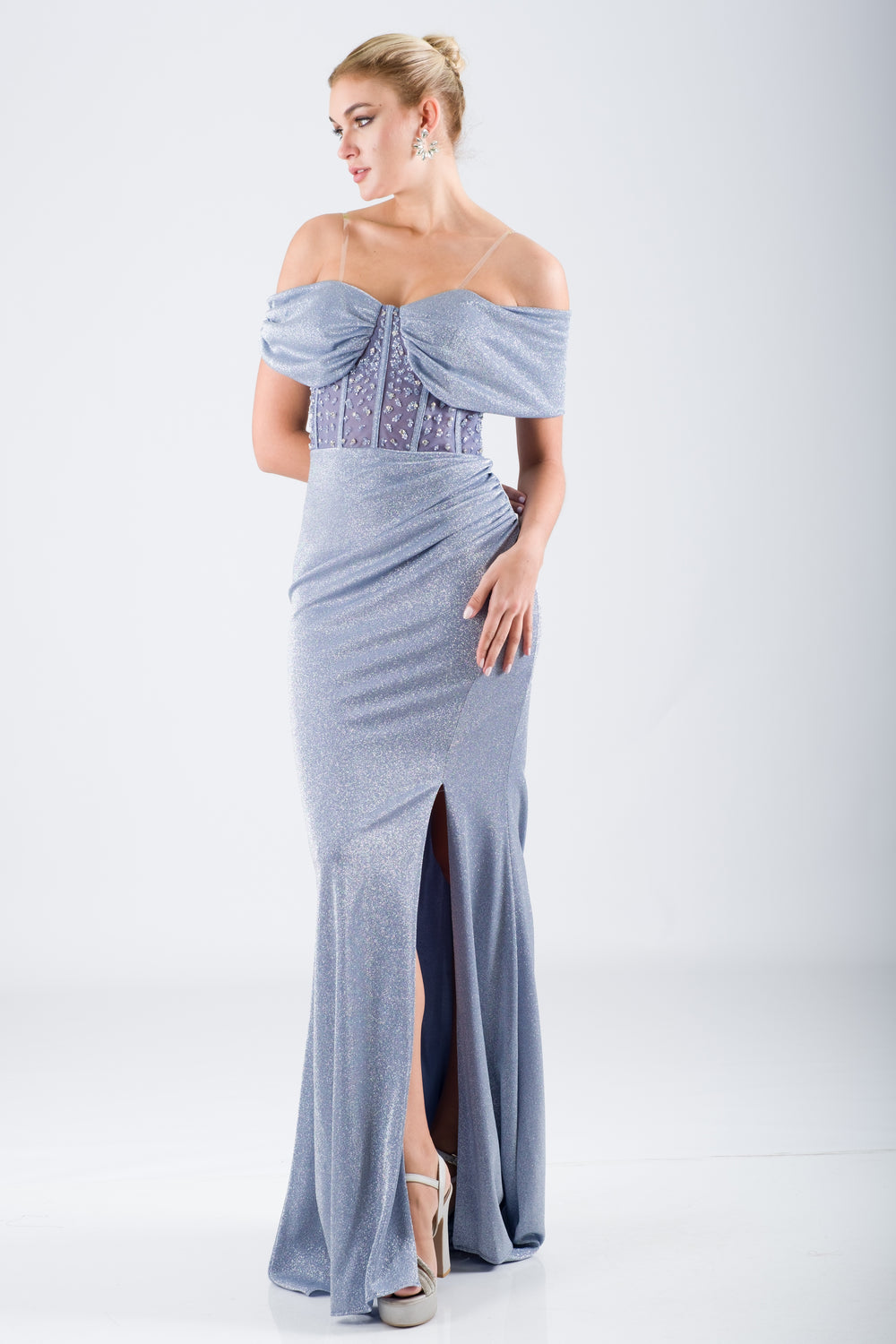 Yolbe Blue Evening Dress