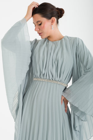 Kotor Mint Abiye Elbise