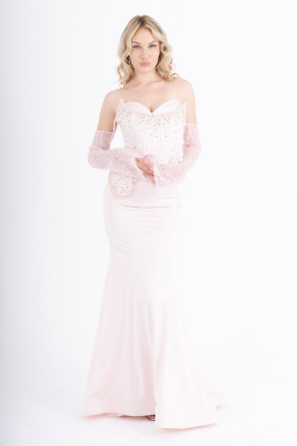 AURELİTH Pudra Abiye Elbise