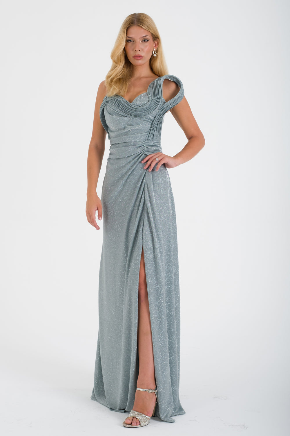 LULUH Mint Abiye Elbise