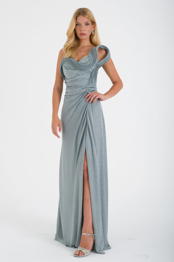 LULUH Mint Abiye Elbise