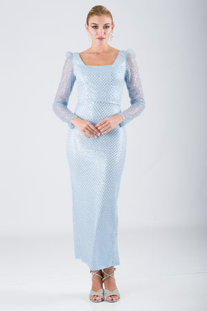 GURUH Mavi Abiye Elbise