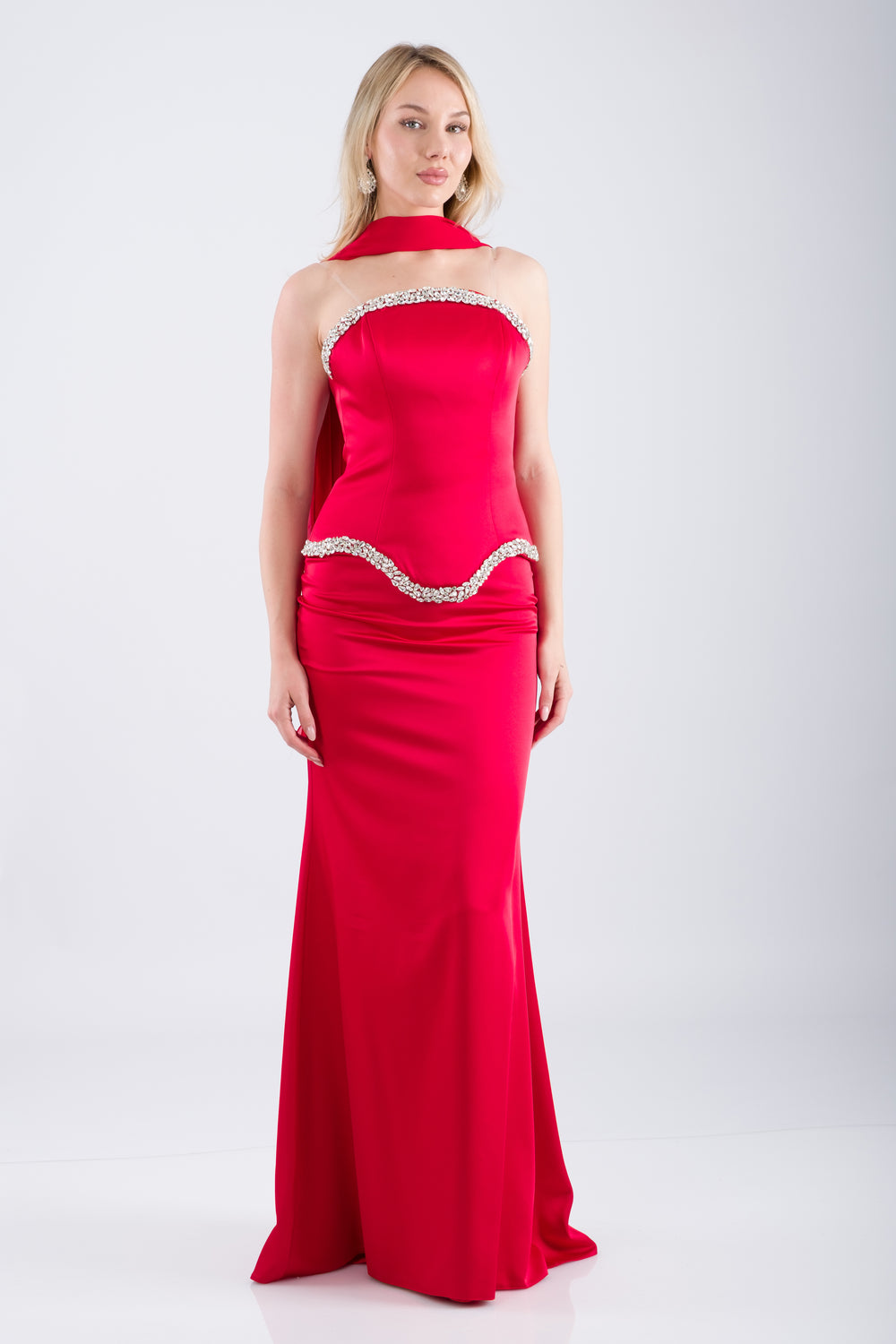 ABUJA Kırmızı Abiye Elbise