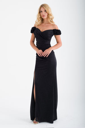 Black evening dress dress