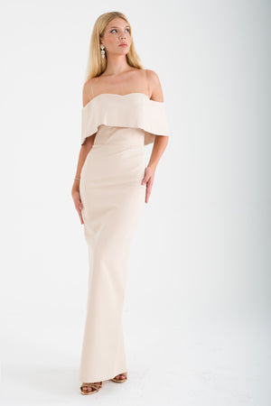 VIONNA Bej Abiye Elbise