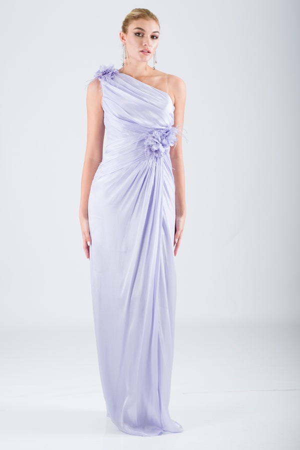 ZONEY Lila Abiye Elbise