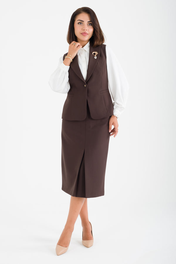 LEDUC Kahverengi Ofis Takımı