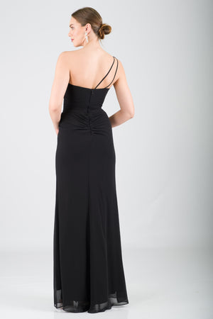 EDİTH Siyah Abiye Elbise