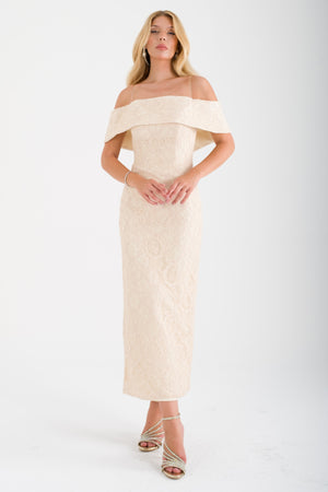 SORELLE Bej Abiye Elbise