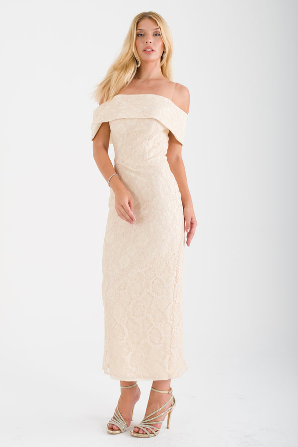 SORELLE Bej Abiye Elbise