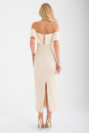 SORELLE Bej Abiye Elbise