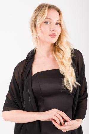 LISBON Siyah Abiye Elbise