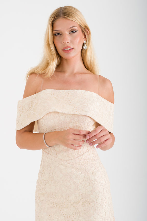 SORELLE Bej Abiye Elbise